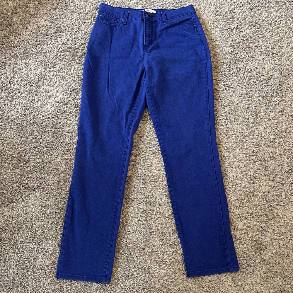 Levis Womens Perfectly Slimming 512 Straight Leg Size 32x30 14M Purple‎